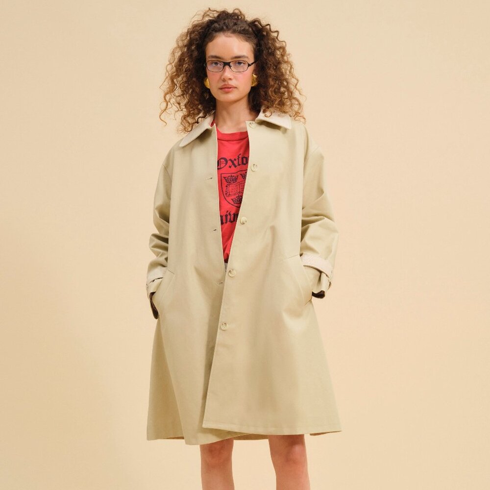 For Love & Lemons Gabardine Trench Coat L / CAMEL